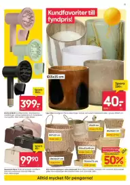 Rusta reklamblad vecka 35 Sida 11: Ljus Cleo €40,00, Hårdhållande hårförsäljare €399,00