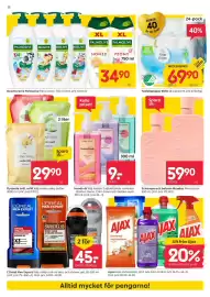 Rusta reklamblad vecka 35 Sida 12: Palmolive milks €34,90, Monday schampo och balsam €59,90
