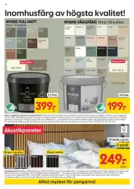 Rusta reklamblad vecka 35 Sida 14: Akustikpaneler €249,00, Nyans Full Matt €399,00