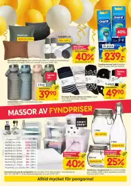 Rusta reklamblad vecka 35 Sida 2: Club Rusta glasflaskor och burkar €18,50, Rusta lakan och örngott €35,90