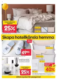 Rusta reklamblad vecka 35 Sida 4: Hotel Collection rumsdofter, Tofflor Hotel Collection €49,90