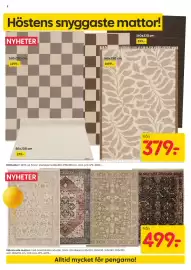 Rusta reklamblad vecka 35 Sida 8: Nyheterna mattor €379,00, Mönstrade mattor med orientaliska mönster €499,00