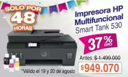 Catálogo Alkosto Página 7: Hp - impressora multifuncional smart tank 530 €949.070,00