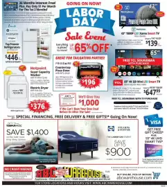 ABC Warehouse weekly ad week 35 Page 1