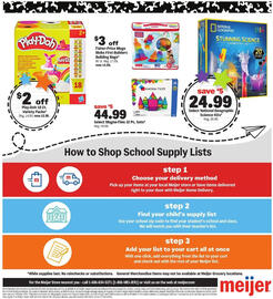 Meijer weekly ad Page 6: 18 Play-Doh imagine anything 18 PACK PACK DE 18 POTS IMAGINATION 1BER FANTASIEPACK PACK DE 18