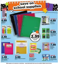 Meijer weekly ad Page 3: BLACK INK Sharpie SGEL NO SMEAR NO BLEED TECHNOLOGY MEDIUM 0.7mm 4 save 80¢ 4.99 Sharpie 4 Ct