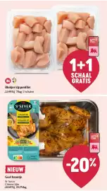 Delhaize folder week 35 Pagina 15: Blokkjes kippenfilet €7,00, Geel haantje €15,75