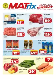 Matrix Butikerna reklamblad vecka 35 Sida 1: Morötter €7,95, Aliza basmatiris €89,95