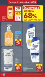 Catalogue ALDI semaine 36 page 24: LE NATUREL SAVON LIQUIDE MAINS €2,65, Tahiti Gel douche Vanille €0,73