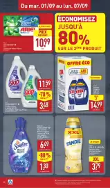 Catalogue ALDI semaine 36 page 26: XTRA Lessive liquide €14,99, Skip Lessive liquide €11,59