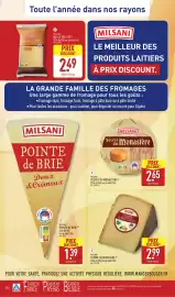 Catalogue ALDI semaine 36 page 30: MILSANI TOMME DE MONTAGNE €2,99, MILSANI POINTE DE BRIE €1,39