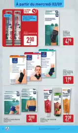 Catalogue ALDI semaine 36 page 44: MULTINORM GEL MEDICAL ANTI-DOULEUR €2,39, DENTITEX BROSSE À DENT ENFANT €2,00