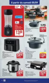 Catalogue ALDI semaine 36 page 46: AMBIAINO FRITURE AIR CHAUD DOUBLE €59,99, AMBIANO GRILL VIANDE / PANINI €15,99