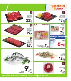 Volantino Spazio Conad settimana 35 Pagina 11: MINI ROLLÈ DI POLLO FILENI €7,80, Orate fresche €9,90