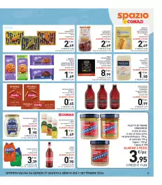 Volantino Spazio Conad settimana 35 Pagina 3: Caffè Espresso Bar Motta €8,99, Maionese originale Heinz €1,90