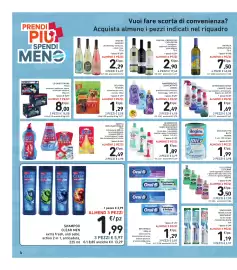 Volantino Spazio Conad settimana 35 Pagina 4: Ammorbidente concentrato Vernel €2,49, Collutorio Listerine €3,50