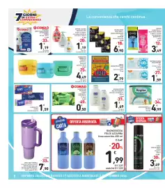 Volantino Spazio Conad settimana 35 Pagina 8: INSETTICIDA LIQUIDO ANTIZANZARE CONAD €1,19, SAPONE LIQUIDO FRESH&CLEAN €1,10