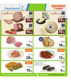 Volantino Spazio Conad settimana 35 Pagina 9: Scaloppine alla pizzaiola €13,90, Mazzancolle alla catalana €28,90