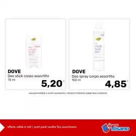 Volantino Iper Tosano settimana 35 Pagina 3: Dove Deo spray corpo assortito €4,85, Dove Deo stick corpo assortito €5,20