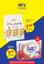 Volantino In'S Mercato Pagina 1: Asciugatutto Lory €1,19, Dolcezze del Forno Ottovolanti €1,59
