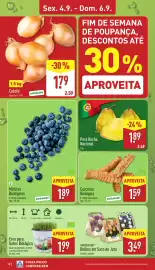 Folheto ALDI semana 36 Página 18: Mirtilos Biológicos €1,89, Pera Rocha Nacional €1,89