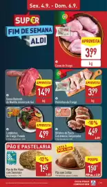 Folheto ALDI semana 36 Página 19: Bifinhos de Porco Extratenros Temperados €4,49, Lombinhos de Frango Panado €4,99