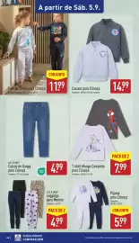 Folheto ALDI semana 36 Página 26: Casaco para Criança €14,99, T-shirt Manga Comprida para Criança €7,99