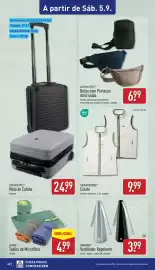 Folheto ALDI semana 36 Página 28: Adventuridge colete €9,99, Crane toalha de microfibra sortido €4,99