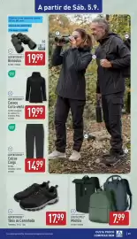 Folheto ALDI semana 36 Página 29: Adventuridge calças cargo €14,99, Adventuridge casaco corta-vento €19,99