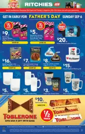 Ritchies catalogue week 35 Page 12: Terry's Chocolate Orange Ball €7,00, Father's Day Stubby Holder €3,00