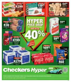 Checkers catalogue Page 1: Crystal Valley Cheddar/White Cheddar/Gouda Cheese €299,00, Farmer's Choice Fresh Chicken €64,99