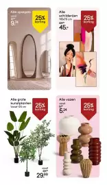 Leen Bakker folder week 35 Pagina 11: Schilderijen €45,00, Alle grote kunstplanten €29,99