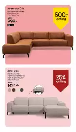 Leen Bakker folder week 35 Pagina 4: Zetel Dave €1.424,25, Hoeksalon Otis €999,00