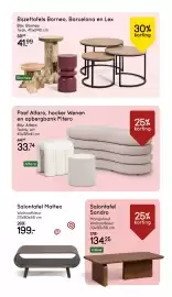 Leen Bakker folder week 35 Pagina 5: Bijzettafels Borneo, Barcelona en Lex €41,99