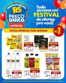 Catálogo Supermercados Imperatriz Página 2: Refrigerante Cini €1,00, Água Mineral Zuppa €1,00