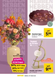 Xenos folder Pagina 10: Dienblad tijger €5,99, Houder met steen €9,99