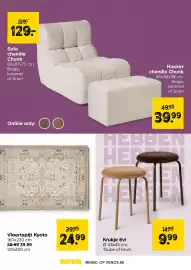 Xenos folder Pagina 3: Vloertapijt Kyoto €24,99, Sofa chenille Chunk €129,00