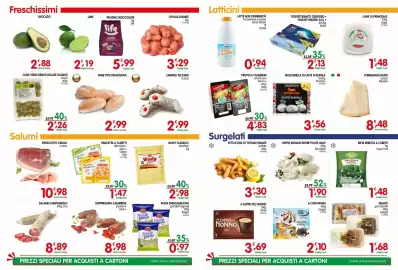 Volantino D'Ambros Pagina 3: Pancetta a cubetti affumicata Citterio €1,47, Mozzarella di latte di bufala Mandara €3,56