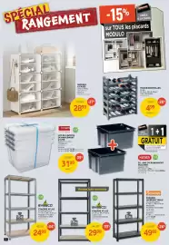 Brico Depot folder Pagina 2: Étagère working table €49,99, Lot de 4 boîtes de rangement q-line €31,99