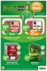 Kiwi kundeavis uke 35 Side 1: KJØTTDEIG 14 % FETT €79,90, KJØTTDEIG 10 % FETT €69,90