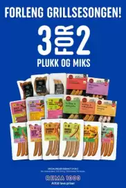 Rema 1000 kundeavis Side 21: SPESIALPØLSER MERKET 3 FOR 2