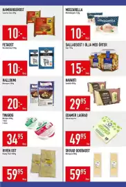 Matdax reklamblad vecka 35 Sida 11: Edamer lagrad €49,95, Country Cow Hamburgerost €10,00