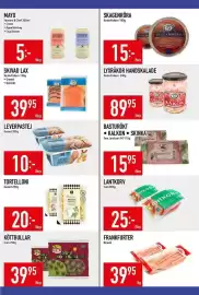 Matdax reklamblad vecka 35 Sida 12: Lyxräkor handskalade €89,95, Farmers & Chef mayo €5,00