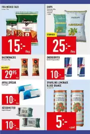 Matdax reklamblad vecka 35 Sida 19: Fixa avfallspåsar €10,00, Doritos fifa mexico taco €15,00