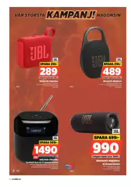 Power reklamblad vecka 35 Sida 10: Jbl bluetooth-högtalare €489,00, Jbl dab/dab+/fm-radio €1.490,00