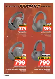 Power reklamblad vecka 35 Sida 12: Philips hörlurar med aktiv brusreducering €790,00, Jbl brusreducerande hörlurar €799,00