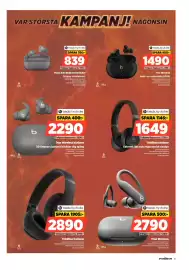 Power reklamblad vecka 35 Sida 13: Beats by dr.dre trådlösa hörlurar €2.890,00, Beats by dr.dre true wireless €2.790,00