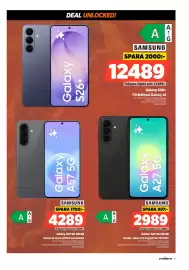 Power reklamblad vecka 35 Sida 17: Samsung galaxy a57 5g €4.289,00, Samsung galaxy a27 5g €2.989,00