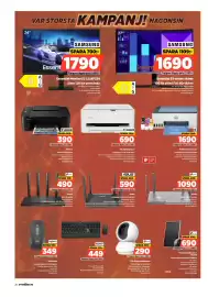 Power reklamblad vecka 35 Sida 28: Hp multifunktionsskrivare €1.690,00, Canon Bläckstråleskrivare €690,00