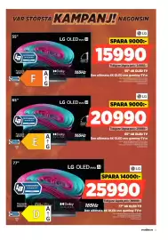 Power reklamblad vecka 35 Sida 3: LG 65" 4K OLED TV €20.990,00, LG 77" 4K OLED evo gaming-TV:n €25.990,00